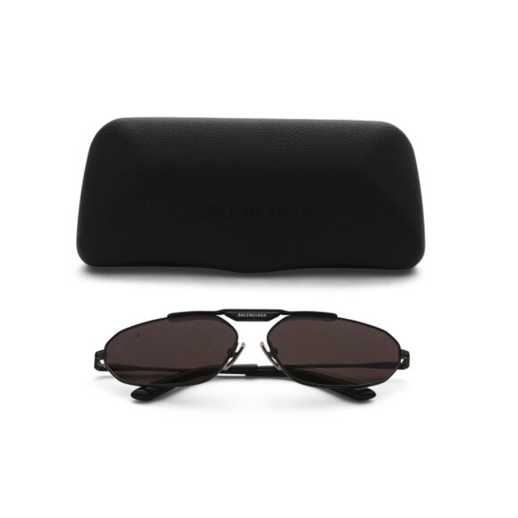 BALENCIAGA Black Unisex 64mm Designer Sunglasses - Picture 1 of 2
